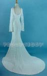 (B1973TSWT) Romantic Victorian Fitted Mermaid Style Bridal Gown