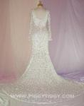 (B1973TSWT) Romantic Victorian Fitted Mermaid Style Bridal Gown
