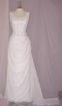 (BL2031IV) Classy Ivory Sheath Embroidered Bridal Gown