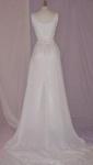 (BL2031IV) Classy Ivory Sheath Embroidered Bridal Gown