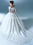 (BAC6000IV) Incredible Swarovski Crystals Accented Bridal Gown