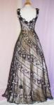 (E01961BLKND) Lavishly Beaded Informal Evening Dress Gown 