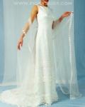 (BFWB005WT) Breathtaking Sheath Bridal Gown with Illusion Lace