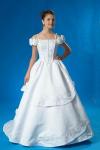 (AUBY2186WTSV) Fabulous Fairytale Bridal Ball Gown with Silver Embroidery