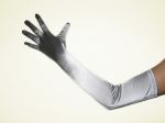 23" (58 cm) SILVER Gloves Opera Prom Wedding Bridal Party Long Stretch (glsh101sv23) (1 dozen - 12 pairs)