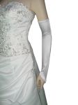 23" (58 cm) WHITE Gloves (NEW $9.55) Opera Prom Wedding Bridal Party Long Stretch (glsh103wt23)