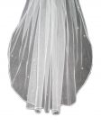 1 Tier Swarovski Veil (NEW $17.99) Wedding Bridal Crystal Rhinestones Rat-tail (vsh113wt)