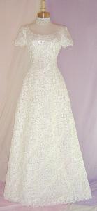 (B1906SIV) Hand-Made Ivory Heavily Beaded Sequin Bridal Gown