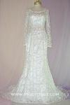 (B1973TSWT) Romantic Victorian Fitted Mermaid Style Bridal Gown