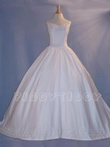 (B2174IV) Astonishing Ivory Spaghetti Straps Bridal Gown
