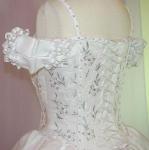 (AUBY2186WTSV) Fabulous Fairytale Bridal Ball Gown with Silver Embroidery
