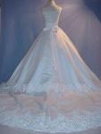 (BGC2209WT) Awesome White Bridal Gown with Swarovski Crystal