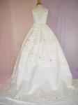 (BGR004IVRP) Radiant Rum Pink Embroidered Ivory Ball Gown