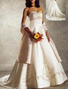 (AUB186WT) Absolutely Breathtaking Strapless Gown