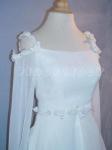 (BVR026WT) Dreamy Romantic Renaissance Style White Chiffon Bridal Gown