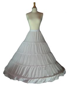 4 Hoop Skirt Slip Cotton Crinoline Petticoat ($13.99 - NEW) Wedding ...