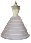6 Hoop Skirt Slip Crinoline Petticoat Wedding Adjustable ($17.50 NEW)