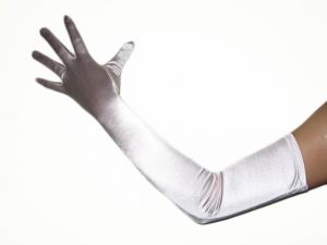 23" (58 cm) IVORY Gloves (NEW $8.50) Opera Prom Wedding Bridal Party Long Stretch (glsh101iv23)