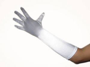 15" (38 cm) WHITE Gloves (NEW $7.99) Opera Prom Wedding Bridal Party Long Stretch (glsh101wt15)