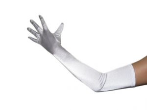 23" (58 cm) WHITE Gloves (NEW $8.50) Opera Prom Wedding Bridal Party Long Stretch (glsh101wt23)