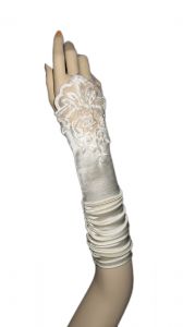 19" (48 cm) IVORY Gloves (NEW $10.99) Opera Prom Wedding Bridal Party Long Stretch (glsh102iv19)