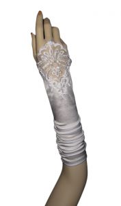 19" (48 cm) WHITE Gloves (NEW $10.99) Opera Prom Wedding Bridal Party Long Stretch (glsh102wt19)