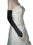 23" (58 cm) BLACK Gloves Opera Prom Wedding Bridal Party Long Stretch (glsh103bk23) 1 dozen - 12 pairs