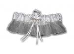 NEW ($5.99) Wedding Garter Bridal Satin Ribbon Rhinestones Organza (gtsh101wt)