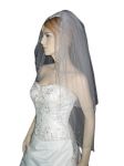 2 Tier Fingertip Veil (NEW $18.99) Wedding Bridal Pearls Comb (vsh101wt)