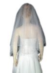 2 Tier Fingertip Swarovski Veil (NEW $39.99) Wedding Bridal Tulle Crystal Rhinestones (vsh110wt)