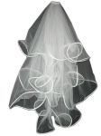 4 Tier Fingertip Veil (NEW $24.99) Wedding Bridal Tulle Layer (vsh111wt)