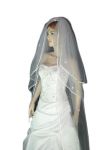 3 Tier Swarovski Cathedral Veil (NEW $30.99) Wedding Bridal Crystal Rhinestones Satin (vsh116wt)