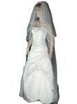 3 Tier Swarovski Cathedral Veil (NEW $30.99) Wedding Bridal Crystal Rhinestones Satin (vsh116wt)